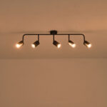 ΣΠΟΤ ΜΕΤΑΛΛΙΚΟ 5ΦΩΤΟ 5XGU10 Max 7W  800X90X230mm ΜΑΥΡΟ ARTE ILLUMINA OLYMP - Image 3