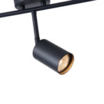 ΣΠΟΤ ΜΕΤΑΛΛΙΚΟ 5ΦΩΤΟ 5XGU10 Max 7W  800X90X230mm ΜΑΥΡΟ ARTE ILLUMINA OLYMP - Image 4