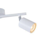 ΣΠΟΤ ΜΕΤΑΛΛΙΚΟ ΔΙΦΩΤΟ 2XGU10 Max 7W 300X80X155mm ΛΕΥΚΟ ARTE ILLUMINA OLYMP - Image 4