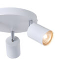 ΣΠΟΤ ΜΕΤΑΛΛΙΚΟ 3ΦΩΤΟ 3XGU10 Max 7W Φ180X135mm ΛΕΥΚΟ ARTE ILLUMINA OLYMP - Image 4