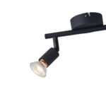 ΣΠΟΤ ΚΙΝΗΤΟ 2ΦΩΤΟ ΜΕΤΑΛΛΙΚΟ 2XGU10 Max 7W 220X80X125mm ΜΑΥΡΟ ARTE ILLUMINA VORRAS - Image 4