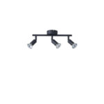 ΣΠΟΤ ΚΙΝΗΤΟ 3ΦΩΤΟ ΜΕΤΑΛΛΙΚΟ Max 7W ΜΑΥΡΟ 3XGU10 300X80X125mm ARTE ILLUMINA VORRAS - Image 2