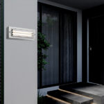 ΦΩΤΙΣΤΙΚΟ ΤΟΙΧΟΥ ΜΕ ΓΡΙΛΙΕΣ LED 6W 255X42X90 3CCT IP65 ΓΚΡΙ ARTE ILLUMINA SENARIO - Image 3