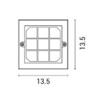 ΦΩΤΙΣΤΙΚΟ ΤΟΙΧΟΥ LED 6W 135X135X32 3CCT IP65 ΛΕΥΚΟ ARTE ILLUMINA SENARIO - Image 4