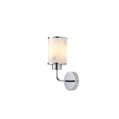 ΑΠΛΙΚΑ ΤΟΙΧΟΥ ΜΕΤΑΛΛΟ-ΓΥΑΛΙ 1ΧE27 Max15w 160X100X270mm ΑΣΗΜΙ ARTE ILLUMINA MARBELINE