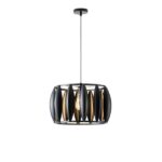 ΦΩΤΙΣΤΙΚΟ ΚΡΕΜΑΣΤΟ ΜΕΤΑΛΛΟ 1XE27  MAX 40W 425X425X1300mm ΜΑΥΡΟ ARTE ILLUMINA CROWN