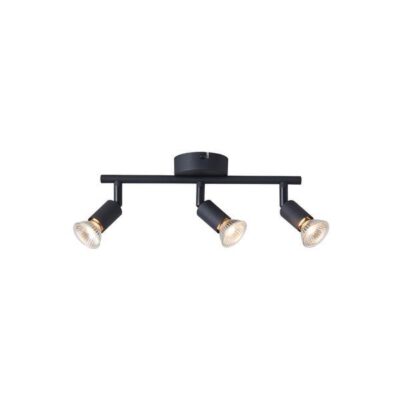 ΣΠΟΤ ΚΙΝΗΤΟ 3ΦΩΤΟ ΜΕΤΑΛΛΙΚΟ 3XGU10 Max 7W 220X80X125mm ΜΑΥΡΟ ARTE ILLUMINA VORRAS