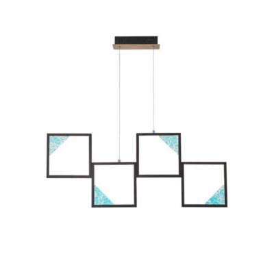 ΦΩΤΙΣΤΙΚΟ ΟΡΟΦΗΣ ΑΛΟΥΜΙΝΙΟ LED 36W 3000K 850Lm 820X16X1340mm ΜΑΥΡΟ ARTE ILLUMINA SQUARE