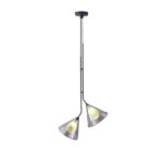 ΦΩΤΙΣΤΙΚΟ ΚΡΕΜΑΣΤΟ ΓΥΑΛΙ 2ΦΩΤΟ G9 MAX 2x10W 410x1800mm ΦΙΜΕ ARTE ILLUMINA DELTA