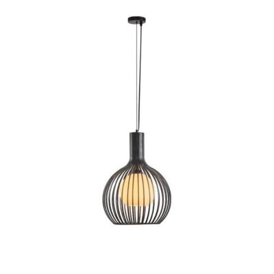 ΦΩΤΙΣΤΙΚΟ ΚΡΕΜΑΣΤΟ ΜΕΤΑΛΛΟ 1XE27  MAX 40W 340x340x1520mm MAΥΡΟ ARTE ILLUMINA AIRY