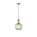 ΦΩΤΙΣΤΙΚΟ ΚΡΕΜΑΣΤΟ ΑΝΑΓΛΥΦΟ ΓΥΑΛΙ 1XΕ27 MAX 15W 200X180X1200mm ΠΡΑΣΙΝΟ ARTE ILLUMINA TOPAZ