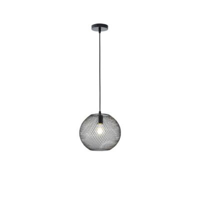 ΦΩΤΙΣΤΙΚΟ ΚΡΕΜΑΣΤΟ ΜΕΤΑΛΛΟ 1XE27  MAX 40W 350X350Χ1360mm ΜΑΥΡΟ ARTE ILLUMINA MESH