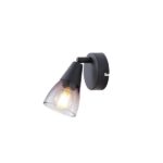 ΣΠΟΤ ΜΕΤΑΛΛΙΚΟ ΜΕ SMOKY ΓΥΑΛΙ 1XE14 MAX 7W  D80XH165mm ARTE ILLUMINA CLASSY