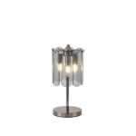ΦΩΤΙΣΤΙΚΟ ΕΠΙΤΡΑΠΕΖΙΟ ΓΥΑΛΙ 3XE14 MAX 8W Φ200mm ΜΑΥΡΟ ARTE ILLUMINA MIRA