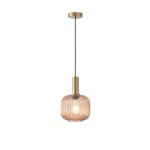 ΦΩΤΙΣΤΙΚΟ ΚΡΕΜΑΣΤΟ ΑΝΑΓΛΥΦΟ ΓΥΑΛΙ 1XΕ27 Max15w 200X180X1200mm ΜΕΛΙ ARTE ILLUMINA TOPAZ