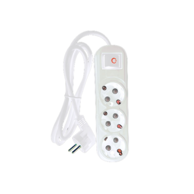 MULTIPLUG ТRIPLE 5M H05VV-F 3G1.5MM2, WHITE