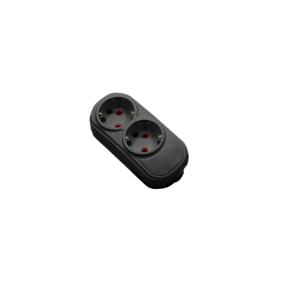 DOUBLE MULTISOCKET HF 16A, BLACK