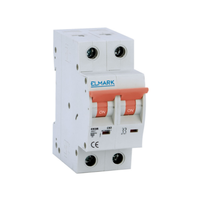 MINIATURE CIRCUIT BREAKER C62R 6A 2P 6kA CURVE C