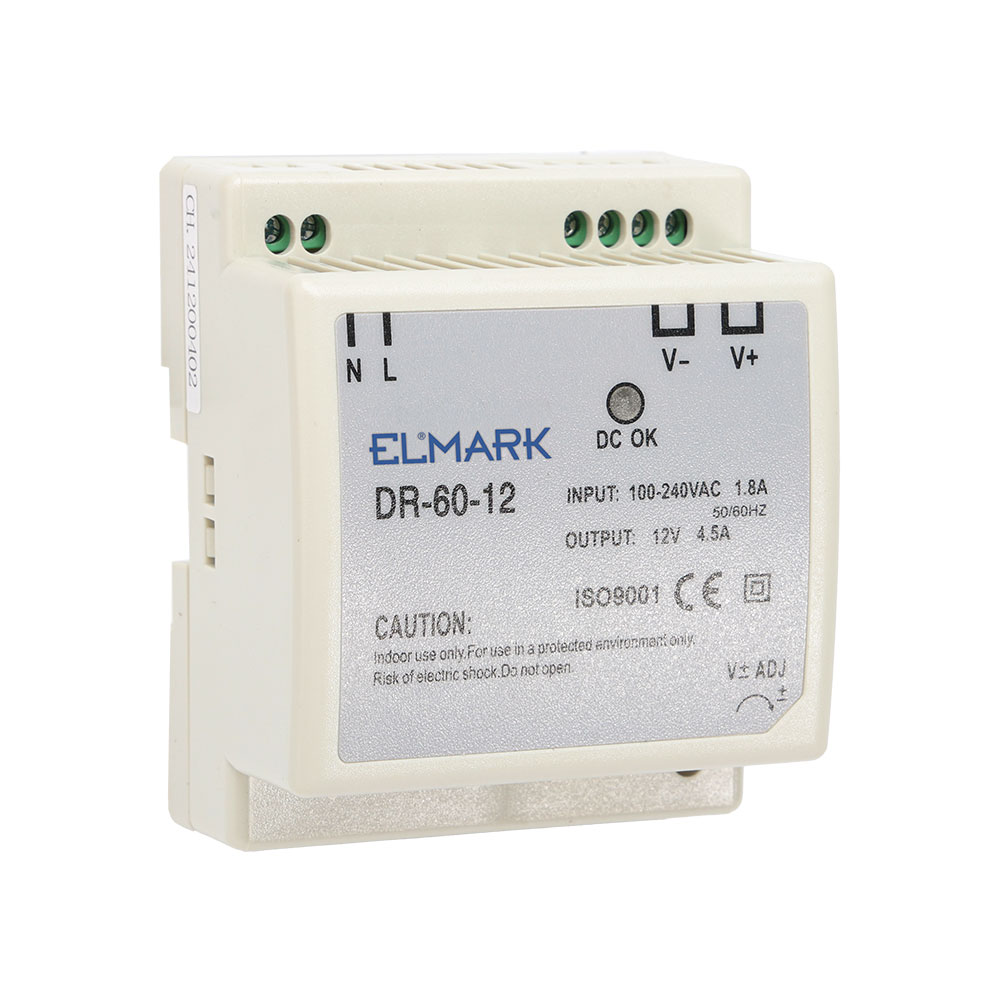46DR6012 DR-60-12 POWER SUPPLY 12V OUTPUT VOLTAGE 60W - Image 1