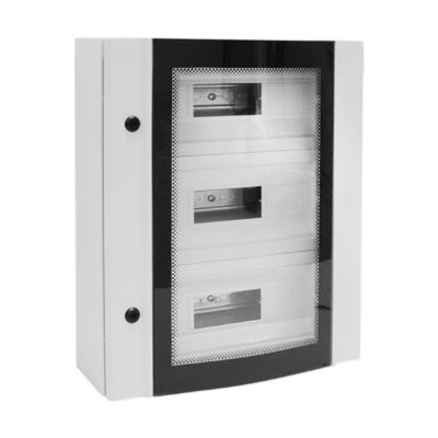 METAL DISTR. BOARD ELOX 68 MODULES TEMP GLASS,IP55