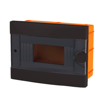 PLASTIC BOX FOR FLUSH MNT. 9 WAY, BLACK