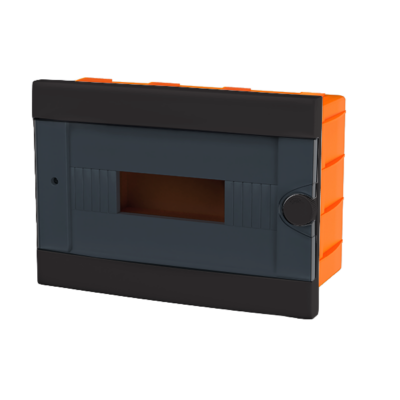 PLASTIC BOX FOR FLUSH MNT. 12 WAY, BLACK